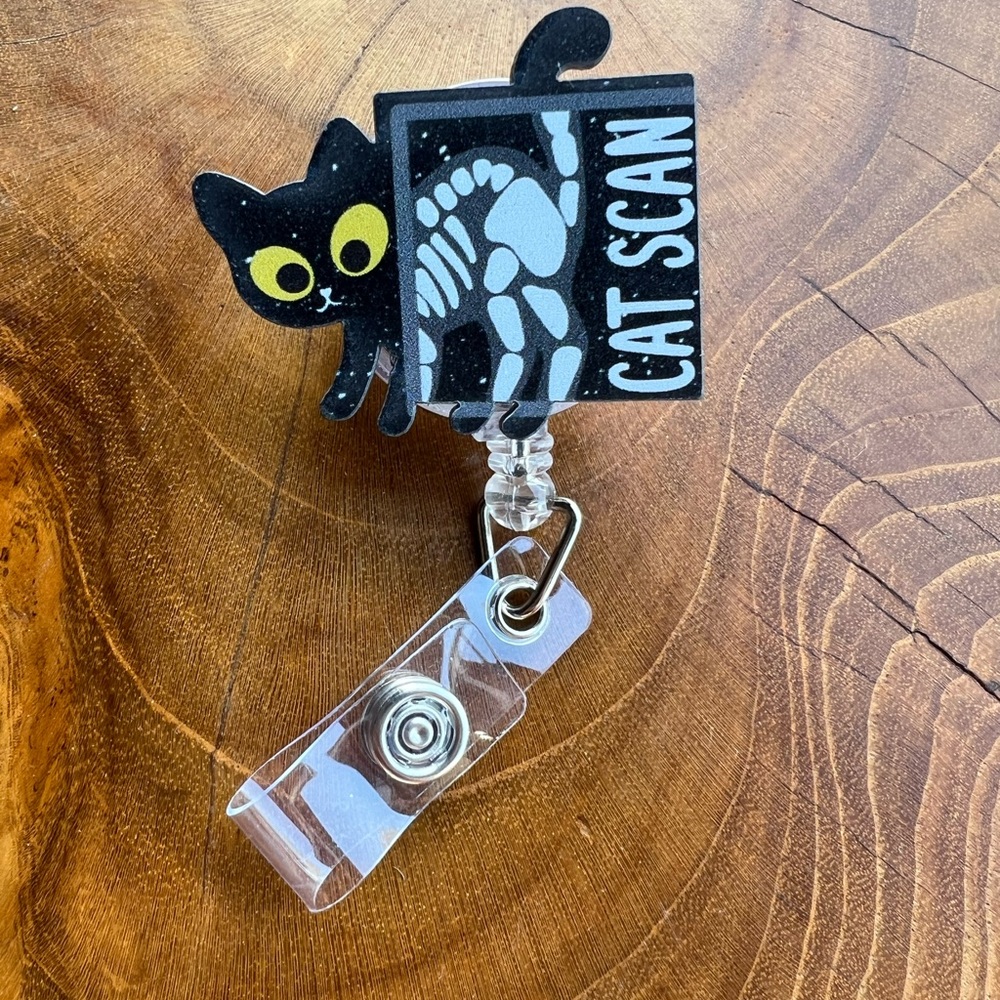Black Cat Scan Badge Reel